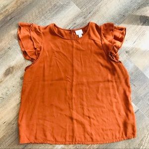 Burnt Orange Blouse
